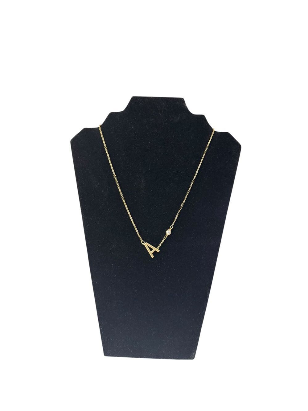 Women's Macy’s JM Collection Gold Initial 'A' Necklace One Size